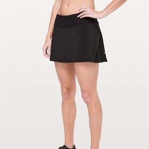 Lululemon Play Off The Pleats Skirt *13" Black Size 6